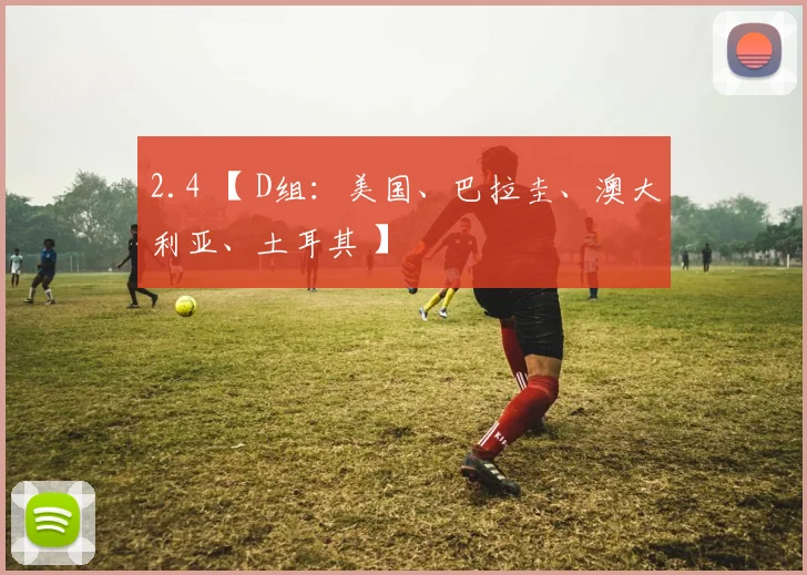 2.4 【 D组：美国、巴拉圭、澳大利亚、土耳其 】